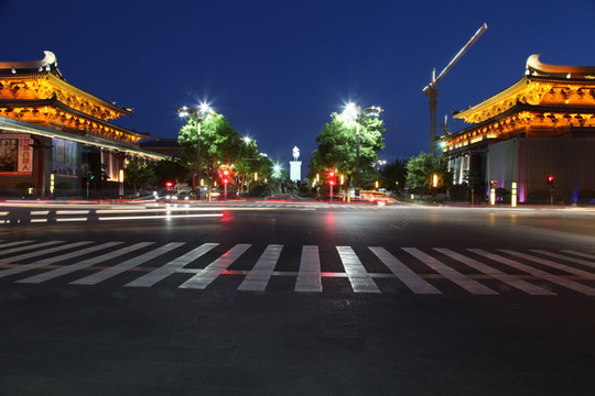 陕西西安大唐不夜城夜景