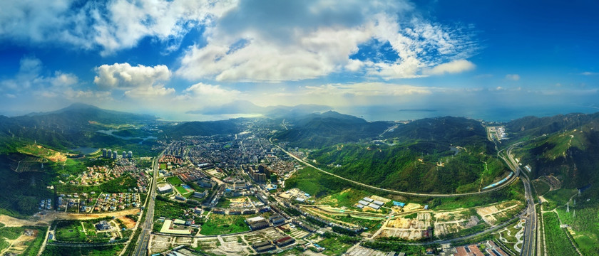 鸟瞰深圳大鹏半岛