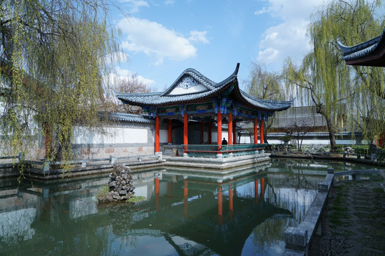 丽江古城木府的园林建筑