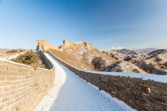 冬季金山岭长城雪景