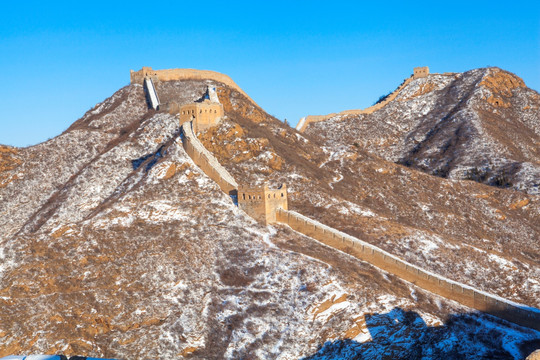 金山岭长城冬雪