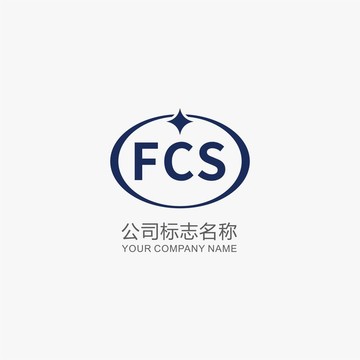 FCS字母标志logo
