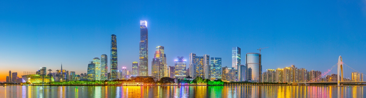 珠江新城夜景大画幅
