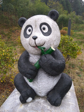 熊猫雕塑