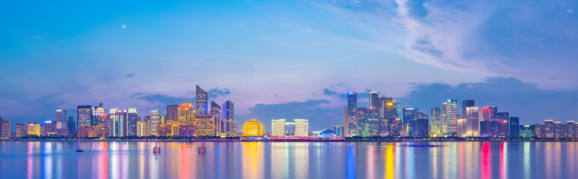 杭州钱江新城夜景