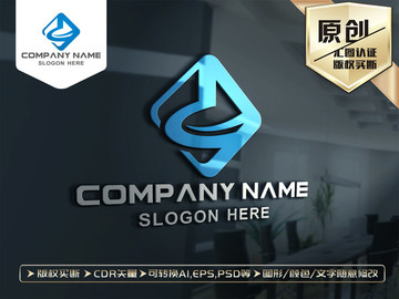 D字母标志LOGO