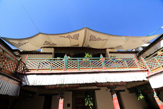 尧西平康藏式古建酒店遮阳篷