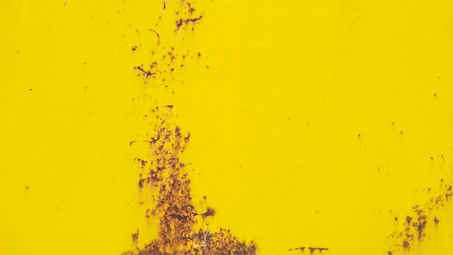 黄色油漆腐蚀