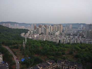 鸟瞰城区