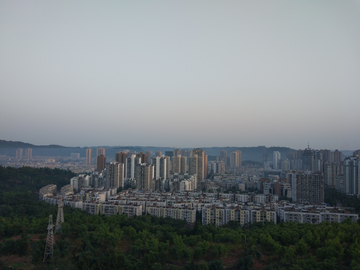 城市日出
