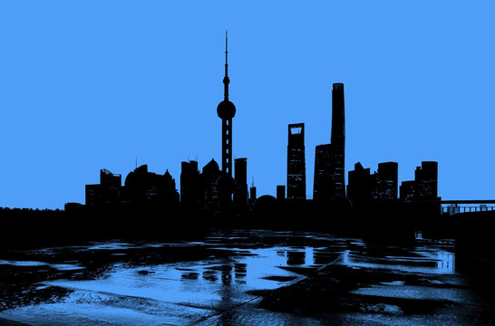 上海现代城市天际线