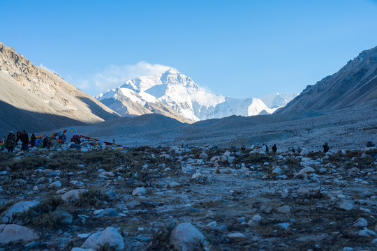 珠峰大本营拍摄的珠穆朗玛峰15
