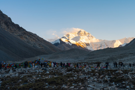 珠峰大本营拍摄的珠穆朗玛峰23