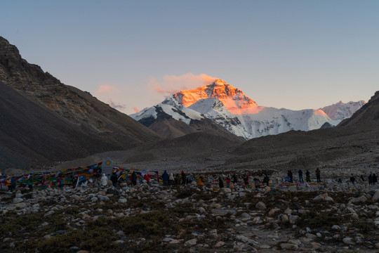 珠峰大本营拍摄的珠穆朗玛峰34