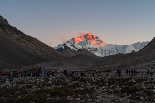 珠峰大本营拍摄的珠穆朗玛峰36