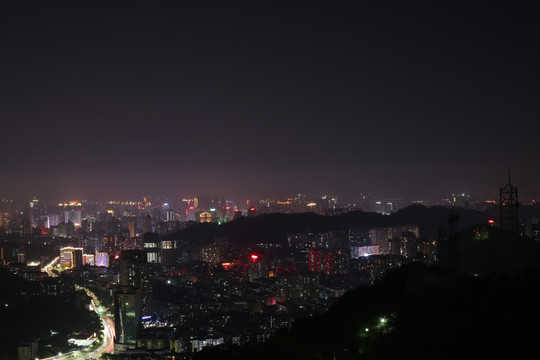 高榜山拍摄夜景