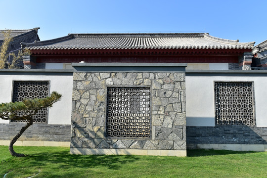 现代中式仿古庭院建筑