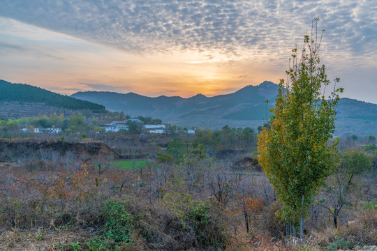 山乡秋天风景