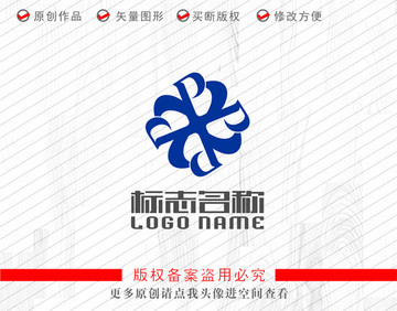 B旋转X标志米logo