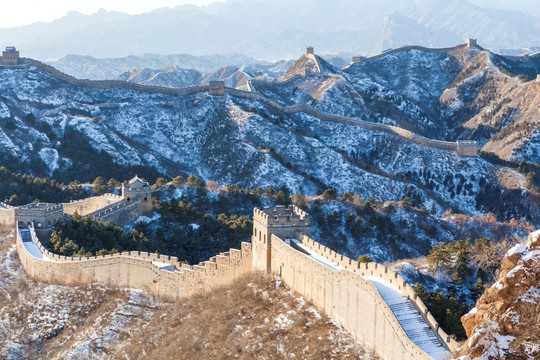 金山岭长城雪景