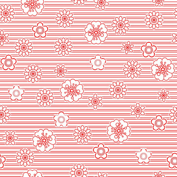 线条花