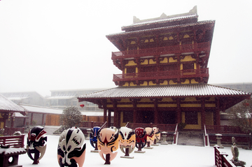 许昌曹丞相府雪景