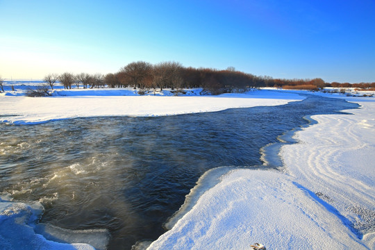 冬天的伊敏河