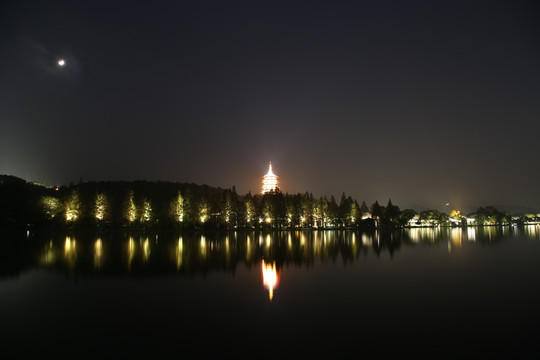 杭州西湖夜景