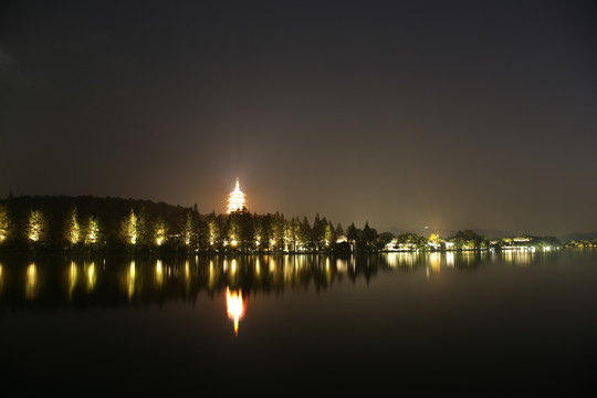 杭州西湖夜景