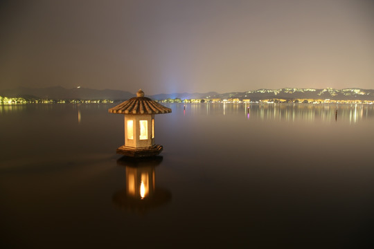 杭州西湖夜景