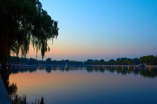 北京什刹海夜景