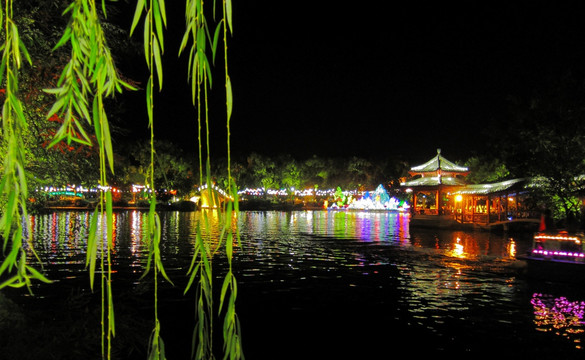 榕湖夜景