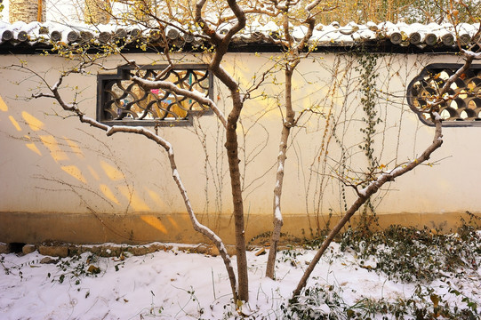 古建筑雪景