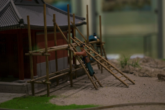 园林造景场景模型