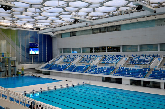 北京奥运会泳池与看台