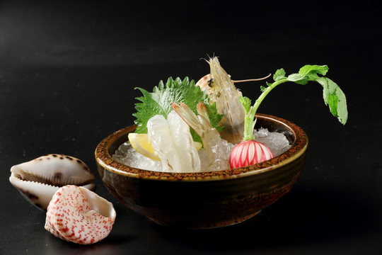 活虾刺身