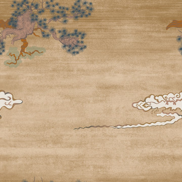 水墨松树