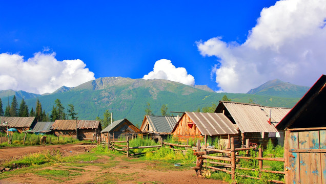 喀纳斯图瓦族村落