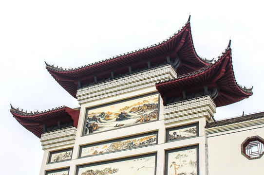 中式徽派古典门楼