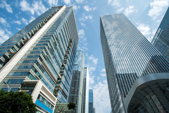 深圳金融区现代建筑