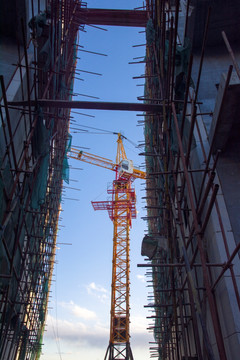 建筑工地塔吊