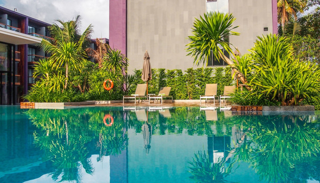 热带海岛度假村酒店泳池