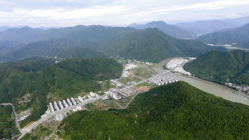 航拍石台县城