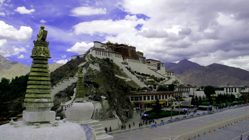 西藏拉萨布达拉宫摄影图片