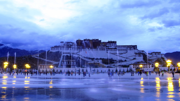 西藏拉萨布达拉宫摄影图片
