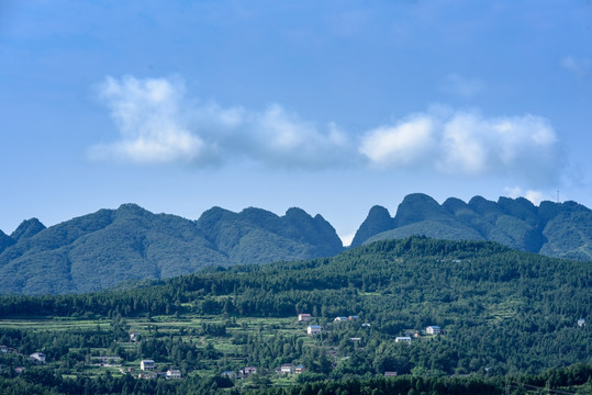 剑门关七十二峰