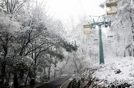 雪后景区