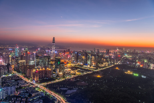 深圳全景夜景