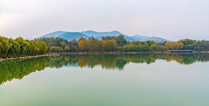 唯美南阳湖秋色风景