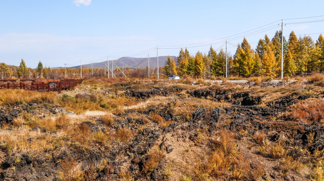 阿尔山火山岩石地质